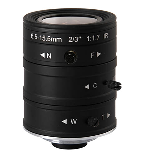 3MP Varifocal Lens 2/3'' 6-15mm Manual iris C mount IR