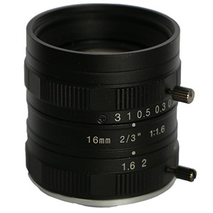 5Mega Pixel C mount Lens 16mm for  2/3